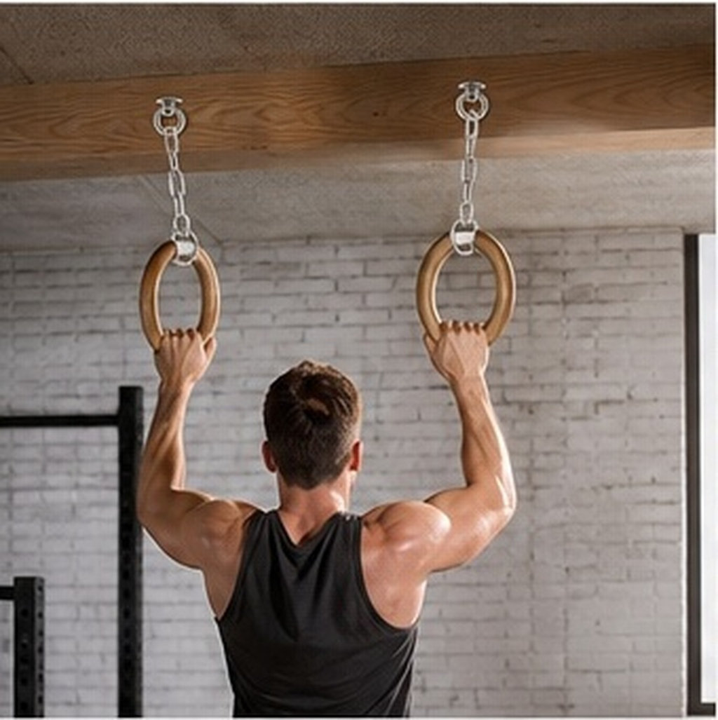 Gymnastic Ring - 2Pcs M8 Stainless Steel Suspension Ceiling