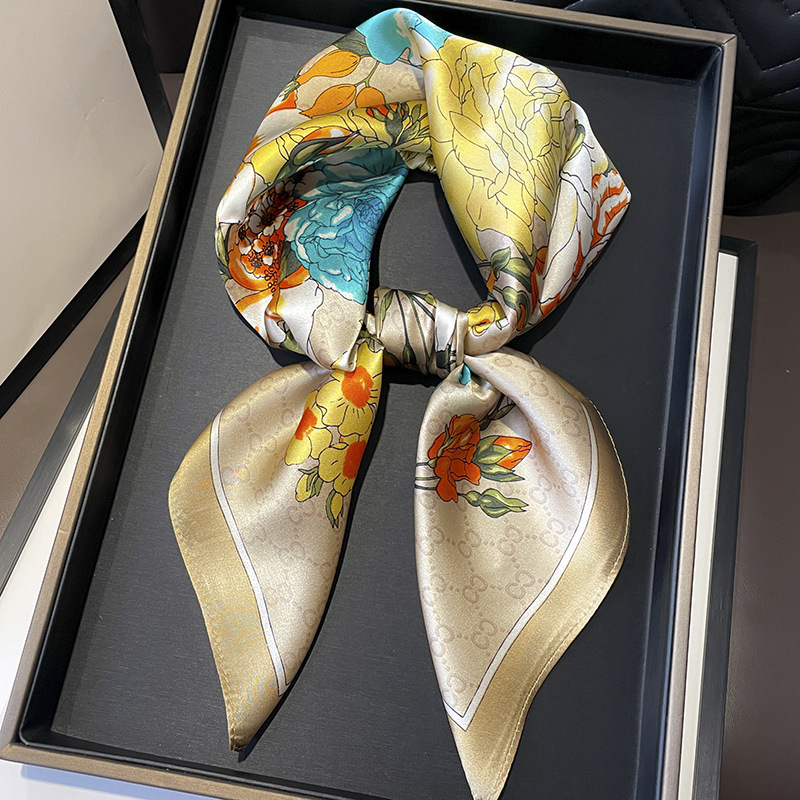 Wrist Wraps - 70cm New Women Silk Printed Design