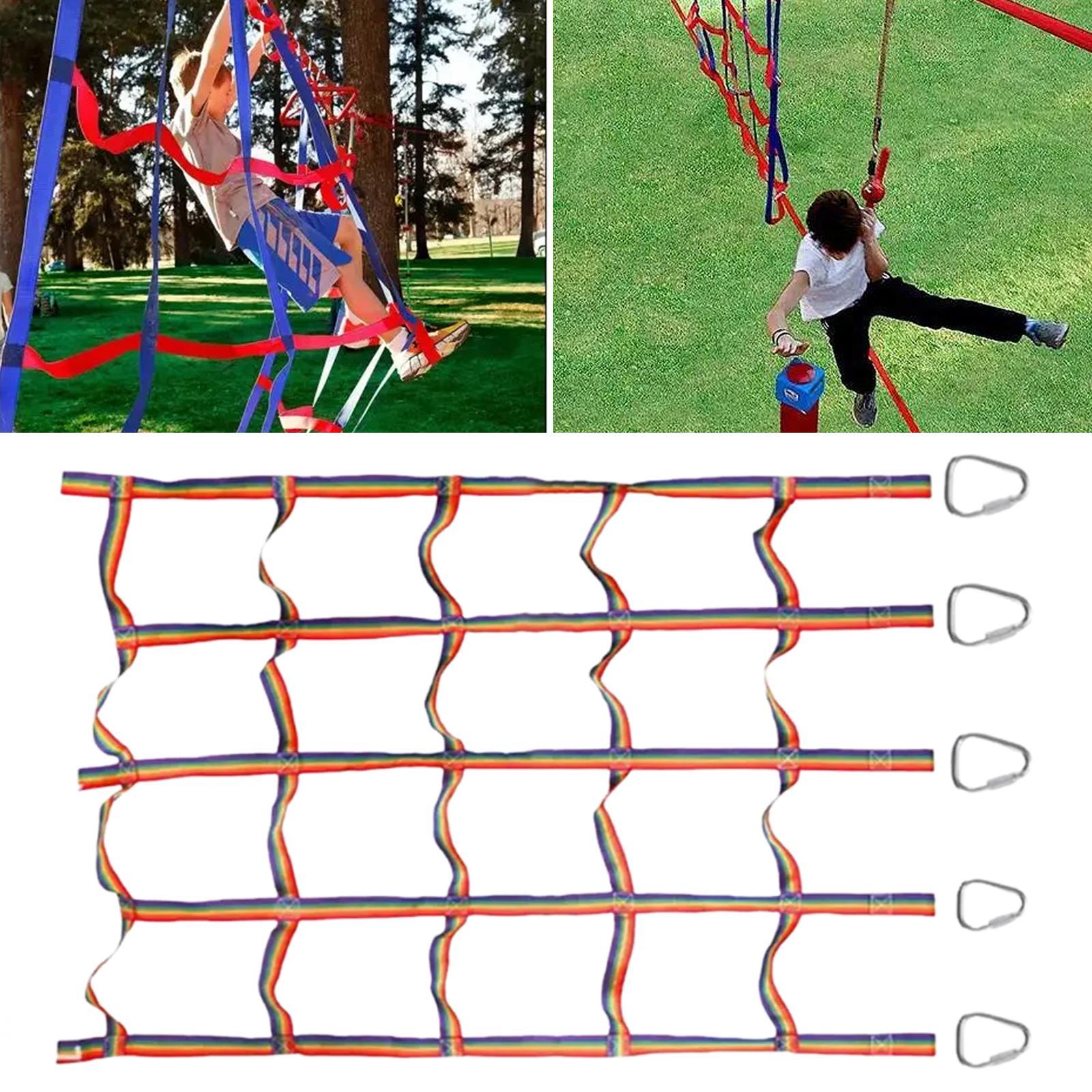 Kids Climbing Net Rainbow Rope - Rope Climb review and price