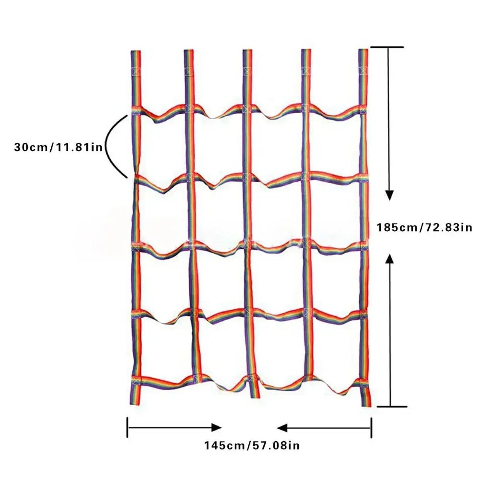 Kids Climbing Net Rainbow Rope - Rope Climb review and price