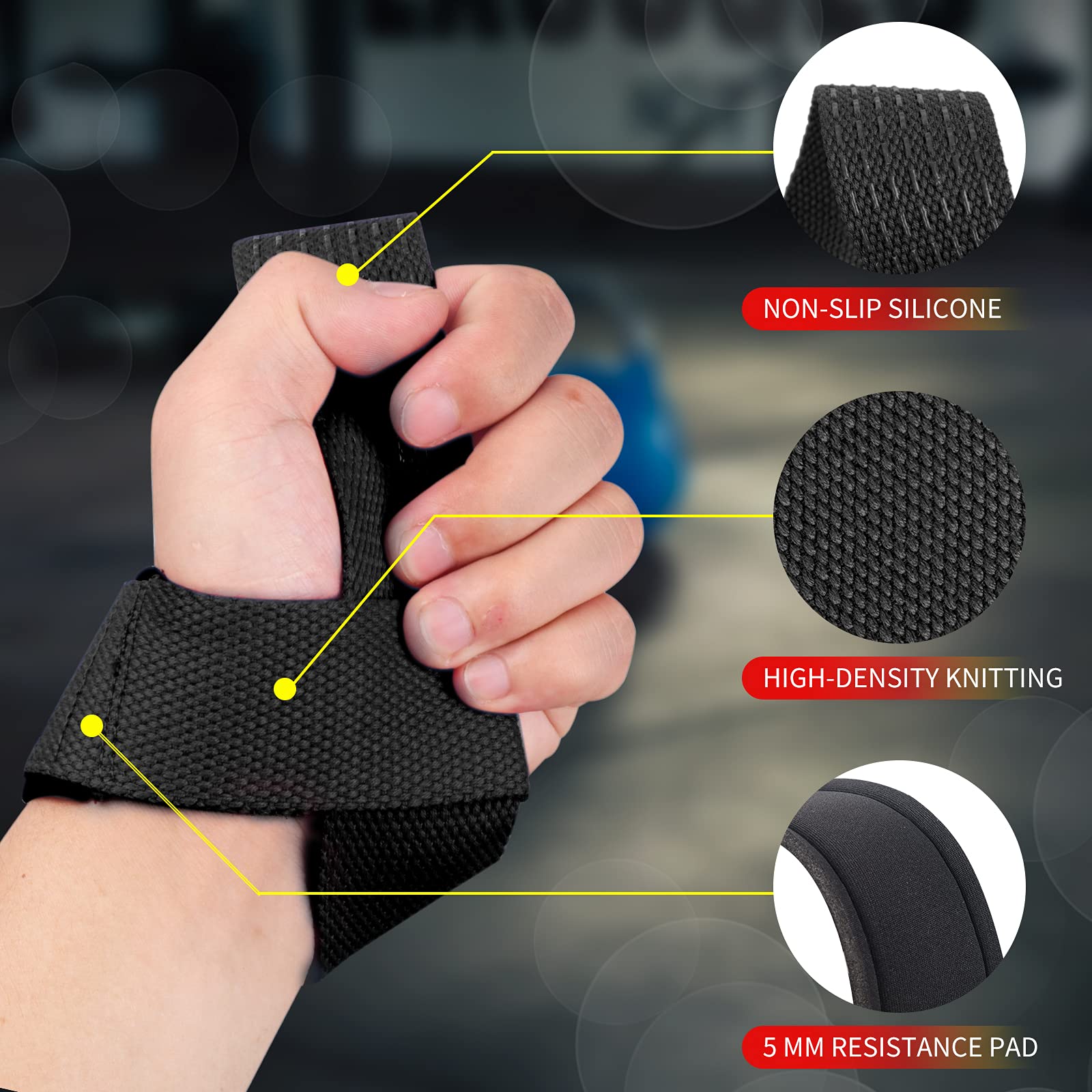 2Pcs Gym Lifting Straps Fitnes - Weightlifting Gloves review and price